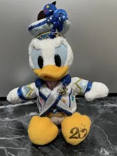 東京ディズニーシー ドナルドダック 20周年 ピンバッジぬいぐるみ