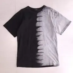 00s archive モード ミニマル アシンメトリー バイカラー Tシャツのサムネイル