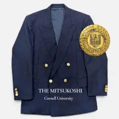 THE MITSUKOSHI コーネル大学金ボタン ダブル 紺ブレのサムネイル