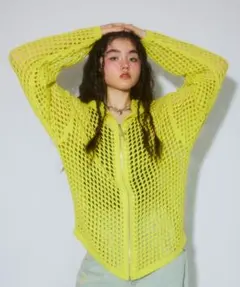 CandyStripper MESH KNIT HOODIE