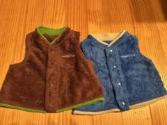 mont-bell ベビーベスト 70サイズ ブラウン/ブルーセット