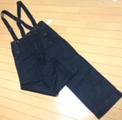 新品　ピュアルセシン　肩ひも付　デニム　サロペット　パンツ　ワイドデニムのサムネイル