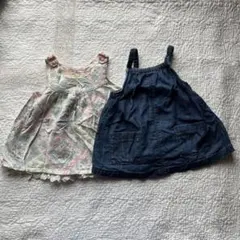 BRANSHES 花柄ジャンバースカート&OLD NAVY ジャンパースカート