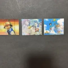 ポケモン 明治 meiji スーパーチェンジカード 4枚セット 3Dカード 平成