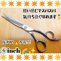 スパッと爽快に切れる理美容師プロ用シザーカットバサミ⭐️犬トリミングペットも可