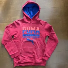 PUMA フード付きパーカー 赤/青