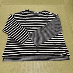 [え11]AMERICAN HOLIC ストライプ　白黒　Lサイズ