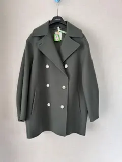 美品❣️エブール【ebure】リュクス メルトン ハーフ Pコート　人気デザイン