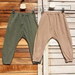 ユニクロ エアリズム サルエルパンツ90cmから110cmズボンセット 薄手