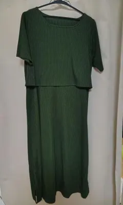マタニティ　ワンピース　M-L