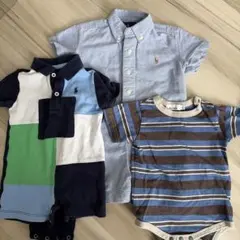 【ロンパース3点セット】RALPH LAUREN 70cm〜80cm ベビー