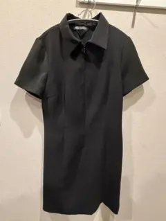 ZARA ブラック 半袖ミニワンピース サイズM