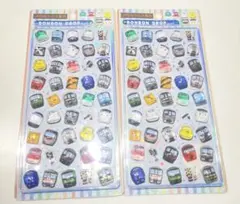 【正規品】 JR6社から大集合 ボンボンドロップシール 2枚セット プチトレイン