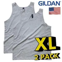 ⭐️⭐️ギルダン　タンクトップ2枚セット　グレー XL　匿名配送　送料無料のサムネイル