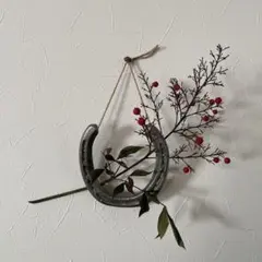 蹄鉄　飾り　天然石　馬蹄　2026 午年　馬アイテム　プレゼント　デコレーション