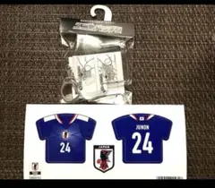 ユニフォームサッカーチャーム　JUNON BE:FIRST サッカー日本代表ユニフォーム JUNONキーホルダー - メルカリ