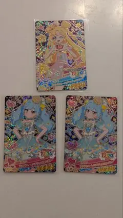 おねがいアイプリ　一番くじ　3枚セット　あおい2枚　いのり