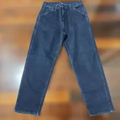 UNIQLO ダークブルーワイドデニムパンツ