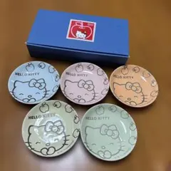 Hello Kitty 陶磁器　小皿　5枚セット　未使用のサムネイル