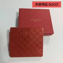 希少 GUCCI シマレザー GG ハート型 コンパクトミラー レッド - メルカリ