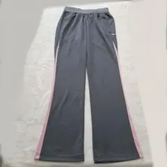 ナイキ レディース ジャージパンツ L グレー×ピンク NikeFIT