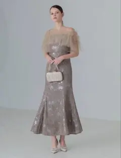 美品 Leja ドレス グレー S 結婚式 2次会 - メルカリ