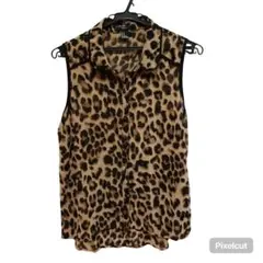 Y2K 平成ギャル FOREVER 21 ヒョウ柄 ノースリーブシャツレオパード