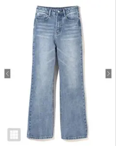 GRL ワイドセミフレアデニムパンツ　グレイル