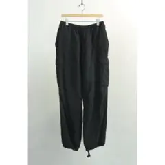 comoli 26ss シルクコットン 6PパンツFADE BLACK 2