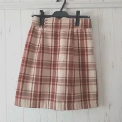 Fi.n.tꕤ︎︎チェック柄ミニタイトスカート ウール