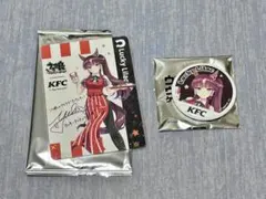 ウマ娘 KFCコラボ ラッキーライラック サイン入り 缶バッジ付きセット