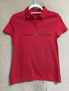 TOMMY HILFIGER 半袖ポロシャツ レッド