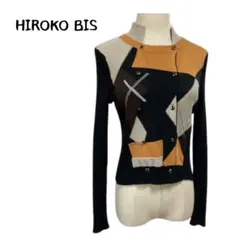 HIROKO BIS ニット 長袖 カーディガン ナポレオンジャケット