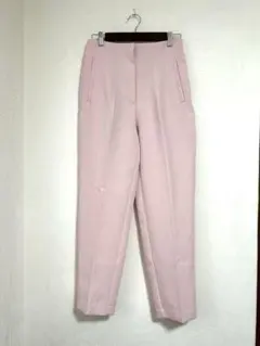 ZARA ザラ スラックス パンツ ハイウエスト ピンク ゆったり M