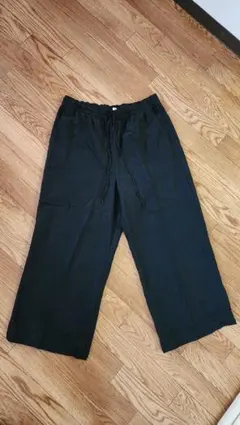 H&M ブラック ワイドパンツ イージーパンツ M