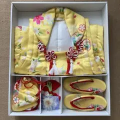 七五三　3歳　着物　被布　正絹