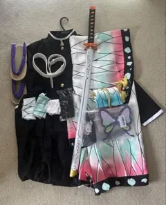 胡蝶しのぶ　大人用コスプレセット　Lサイズ 日輪刀付き