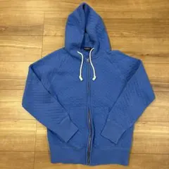Gymphlex Mサイズ キルティング風パーカー 青