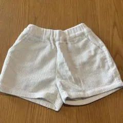 b.room ホワイト コーデュロイ 半ズボン 90cm