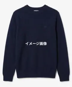 LACOSTE クルーネック ニット ネイビー