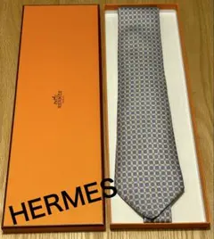 HERMES ネクタイ シルク グレー系大幅値下げ最後値下げ早い物勝ち