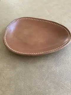 レザー トレイ ブラウン 小物入れ