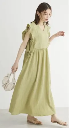 Green Parks ESCARピンタックフレアスリーブワンピースのサムネイル