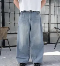 ワイドバギーデニムパンツ Regen Glanz