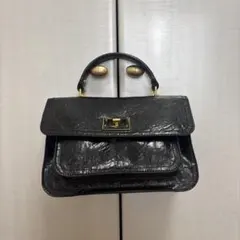 【CHARLES & KEITH】 ブラックハンドバッグ