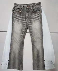 ​【希少Y2K】EDWIN★401XVS XU-S◆ベルボトム◇再構築風◆フレア