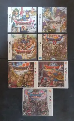 【3DS・DS】ドラゴンクエスト 4・5・6・7・8・9・11 ソフト7本セット
