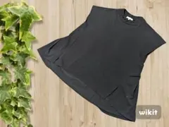 ＜GLOBAL WORK＞黒 ノースリーブ Tシャツ ルーズフィット