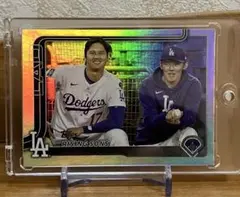 大谷翔平　2025 topps 佐々木朗希コラボ　リフラクター