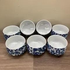 伊万里 みじんこ手 石積み文 染付 ベロ藍 猪口 9個 [B31433] - メルカリ